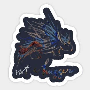 Not a hugger Porcupine Sticker